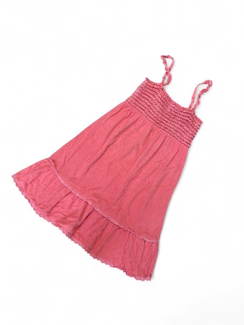 Juicy Couture Pink Smocked Terry Cloth Dress Y2K Cottagecore Coquette - Picture 2 of 4
